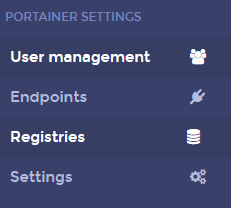 Portainer Registry