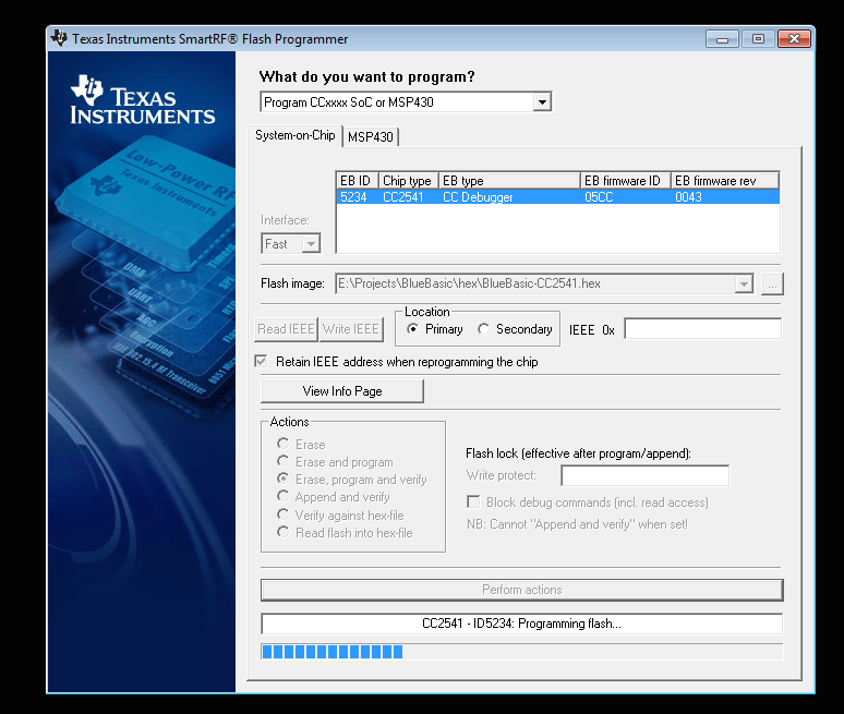 SmartRF Programmer & programming