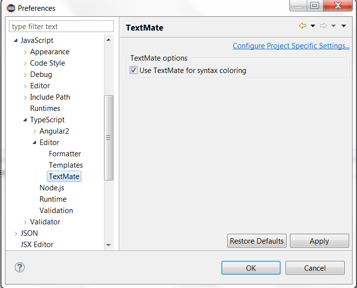 TextMate Preferences