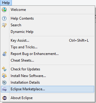 Eclipse Marketplace... inside Help menu