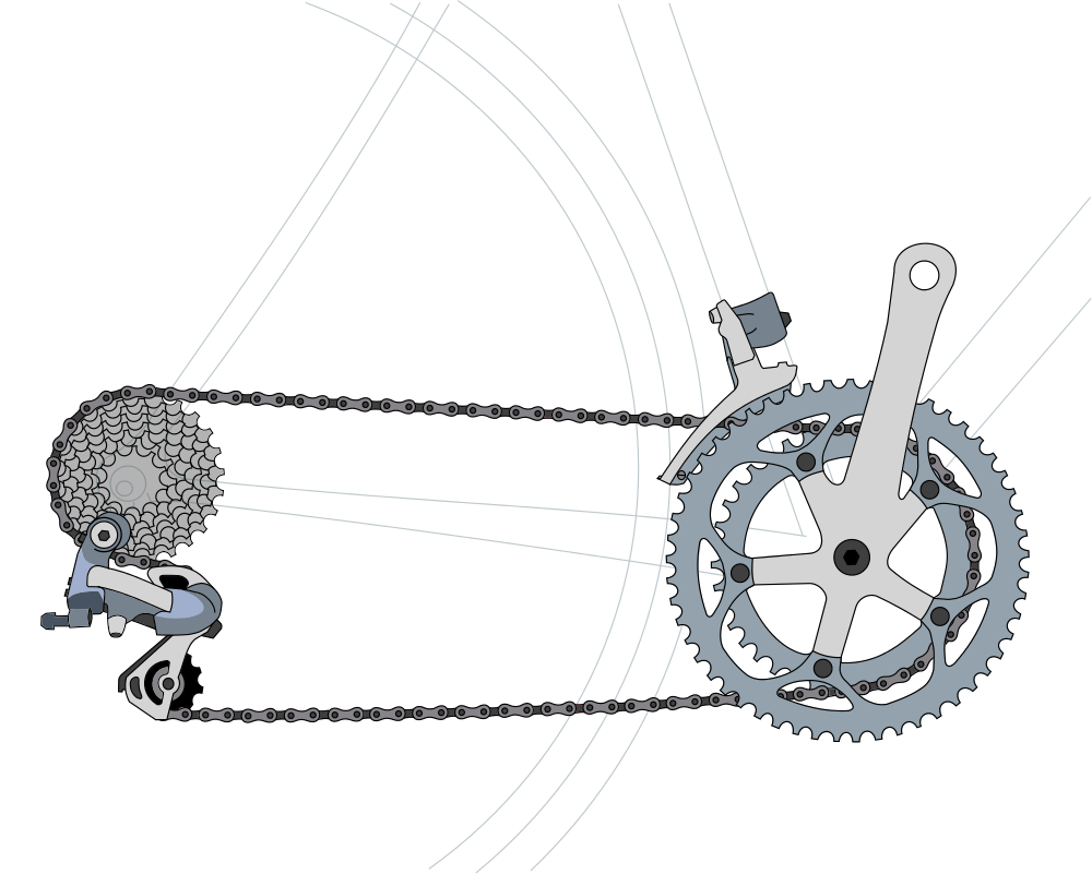 Drivetrain. Source: http://commons.wikimedia.org/wiki/File:Derailleur_Bicycle_Drivetrain.svg