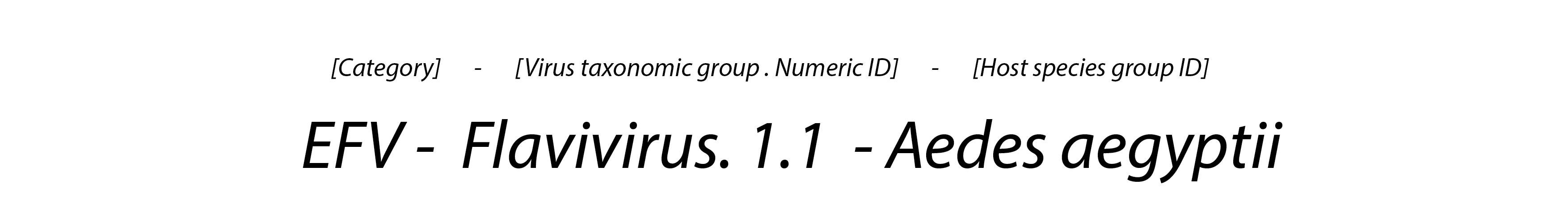 EFV Nomenclature