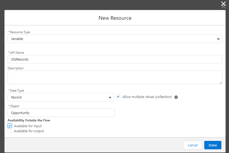 Create flow collection variables