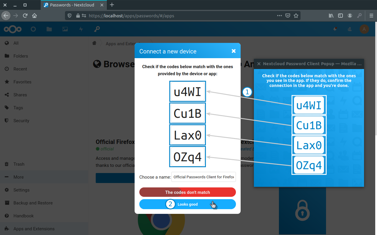 Compare the codes