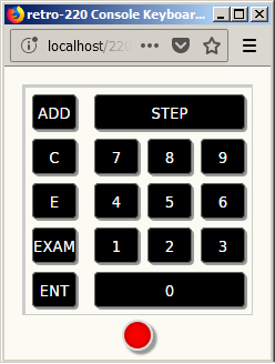 Control Console Decimal Keyboard