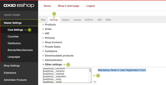 Shipping Address Fields